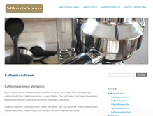 Tablet Screenshot of kaffeemaschinen.co